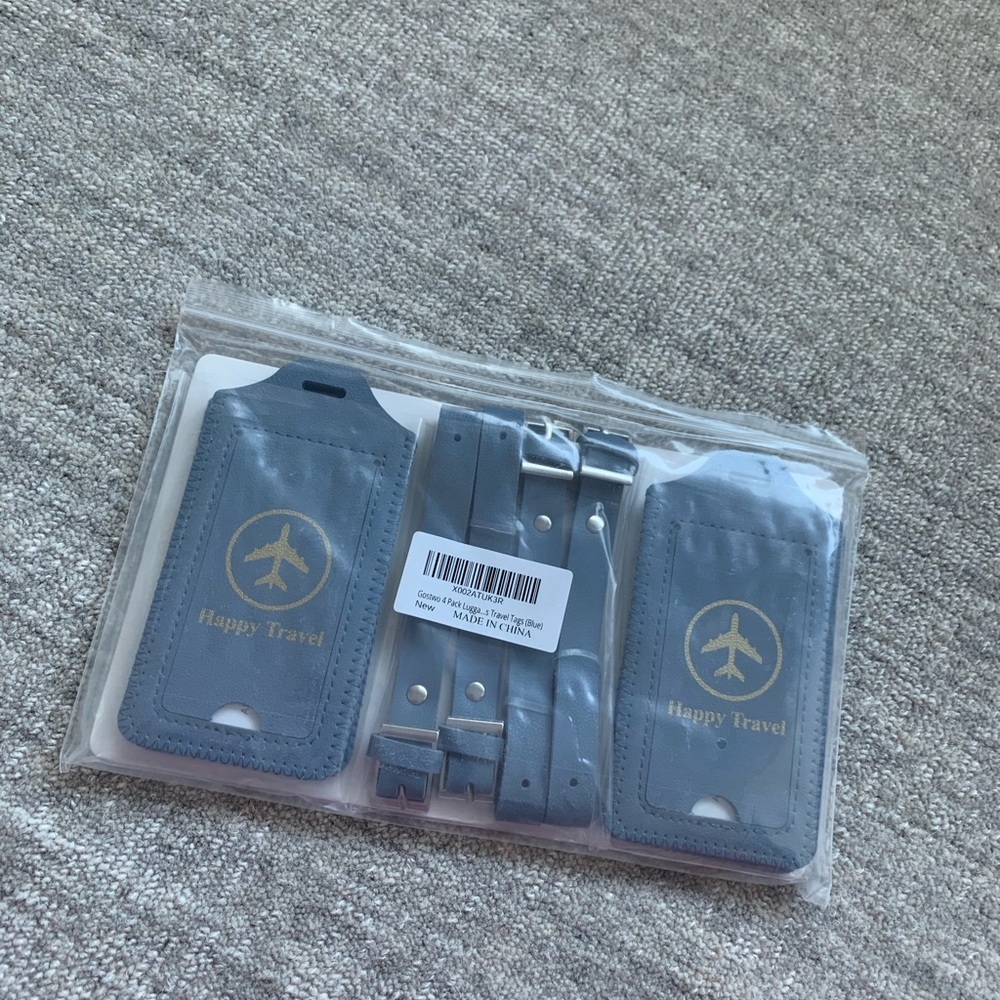 LUGGAGE TAGS SET OF 4